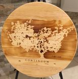 Wine Panel Lazy Susan 100% Handcrafted Continuum Theme. 1 small