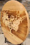 Wine Panel Lazy Susan 100% Handcrafted Continuum Theme. 2 small