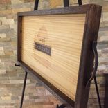 Wine Tray Handmade White Oak And Insignia Original Panel Serving Tray. 2 small