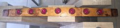 Wine Barrel Stave Candle Holder Centerpiece Handmade. 2 small
