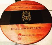 Lazy Susan Wine Crate Panel And Wine Barrel 100% Handcrafted French Wines With Bearings. 1 small