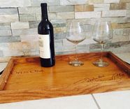 Wine Panels Opus One Lid And White Oak Serving Tray Handmade 3 small