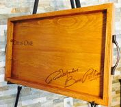 Wine Panels Opus One Lid And White Oak Serving Tray Handmade 2 small