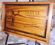 Wine Panel Jarvis Serving Tray Handmade Napa Panels And White American Oak. 1 small