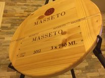 Masetto 99pts  Handmade Lazy Susan Italian Wine. 3 small