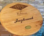 Wine Panel Inglenook Lazy Susan With Bearing 20 Inches Diam. 1 small