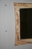 Curved Edge Spalted Maple Mirror 2 small