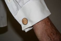 Mountain Laurel Natural Cuff Links 1 small