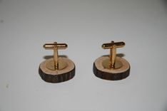 Mountain Laurel Natural Cuff Links 3 small