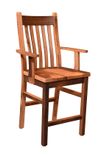 Reclaimed Wood Mission Bar Chair 2 small