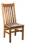 Reclaimed Wood Mission Chair With Leather Seat 1 small