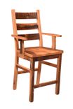 Reclaimed Wood Ladderback Bar Chair 2 small
