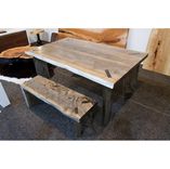 Silver Maple Table With Matching Bench 1 small