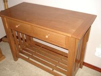 Mission Oak Hall Table 2 small