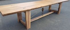 Rope & Pulley, Walnut Dining Table 4 small