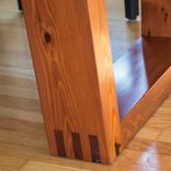 Reclaimed Heart Pine Dining Table 6 small
