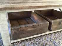 Reclaimed Barn Wood Coffee Table 4 small