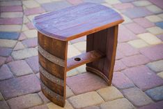 Wine Barrel End Table, Stool, Bench 1 small