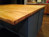 Custom Shaker Style Kitchen Island With Butcher Block Counter 4 small