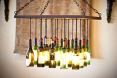 Wine Bottle Chandelier 1 small