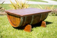 Wine Barrel Coffee Table 1 small