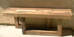 Pallet Wood Patio Bench 1 small