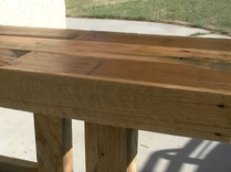 Pallet Wood Patio Bench 2 small