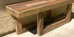Pallet Wood Patio Bench 4 small