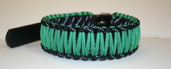 14"-18" Kelly Green & Reflective Black Collar 1 small