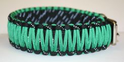14"-18" Kelly Green & Reflective Black Collar 3 small