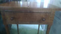Inlaid Tiger Maple Nightstand 4 small