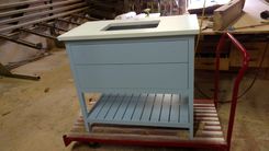 Bathroom Vanities In Slatted Base Design.. 4 small