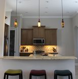 Wine Bottle Pendant 3 Light Set 6 small