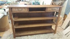 Oak Tv Stand Bookcase Combination 1 small