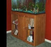 Natural Red Oak Aquarium Stand 1 small