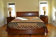 Cherry Sleigh Bed - King 1 small