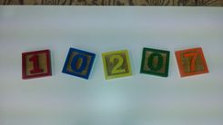 House Numbers In Kid's Building Block Style 3 small