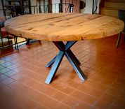 Reclaimed White Oak On Starburst Pedestal 1 small