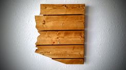 Texas Wooden State Map Wall Art 5 small