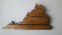 Texas Wooden State Map Wall Art 6 small