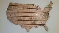 Usa Map Large Wooden Wall Art 1 small