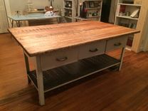 Custom Wide Plank Hickory Countertop 2 small