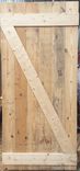 Unfinished Knotty Pine Barn Door. 1 small
