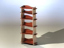 Wave Book Case 4 small