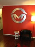 Brushed Aluminum Wall Logo 2 small