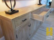 Furnishings : Distressed Oak Sideboard 5 small