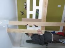 Architecural Woodworking : Floating Bunk Bed 3 small