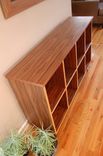 Furnishings : Walnut Bookcase With Maple Edge Banding 3 small