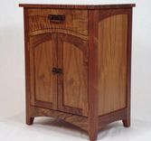 Custom Designed Arts And Crafts Black Walnut Cabinet 4 small