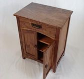 Custom Designed Arts And Crafts Black Walnut Cabinet 1 small